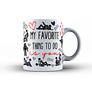 Cană un pic mai deochiată, roșie