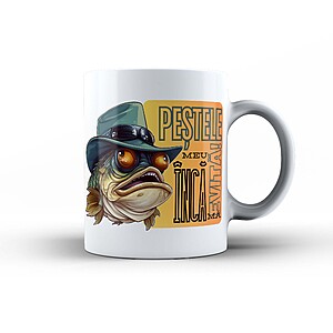 Cana Pescar cu mesaj haios, Model 4