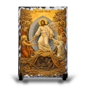 icoana invierea domnului pe ardezie cadou religios